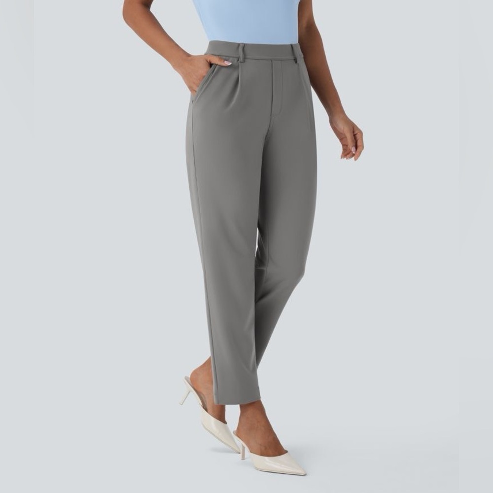 Halara Flex™ High Waisted Pocket Ankle Length Tapered Work Pants - size Medium